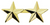 2 Star Pin 1/2'' High - Pair