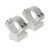 Talley Lightweight Alloy Mount Combo - Silver 1" Medium Kimber 8400