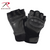 Rothco Fingerless Cut-Resistant Carbon Hard Knuckle Gloves - Black 