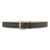 1-1/2"" Plain Leather Garrison Belt with Gold Buckle