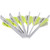 NAP Quikfletch Twister Fletch Rap White and Yellow 2 in.