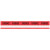 Sirchmark Red Evidence Tape w/ White Stripe
