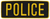 POLICE - Gold/Black - 11''x4''