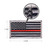 Rothco Thin Red Line US Flag Patch - Hook Back