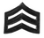 Sergeant Chevron Mini 3/4'' Wide - Pair