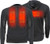 HEATED SHIRT BLACK XX-LARGE!MOBILE WARMING MEN'S MERINO 