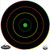 -COLOR BULL'S-EYE 10 TARGETSB/C TARGET DIRTY BIRD 12"MULTI 