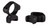 Konus 2-Piece Steel Riflescope Rings 30mm High - Matte Black