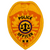 POLICE OFFICER Badge Patch - Reflective Gold - 2.5''x3.5''