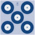 Maple Leaf NFAA Indoor Target 5 Spot Target 25 pk.