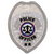 POLICE OFFICER Badge Patch - Reflective Silver - 2.5''x3.5''