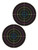 Pro-Shot 5" Multi-Color Bullseyes (2) on 8.5" x 11" Tag Paper-10/ct