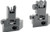 45 DEGREE OFFSET ALUMINUM BLKJE FLIP UP FRONT/REAR SIGHT 