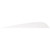 Gateway Parabolic Feathers White 5 in. RW 12 pk.