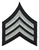 Sergeant LAPD Chevron 3 1/8'' Wide - Pair