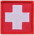 Rothco White Cross Red Morale Patch