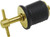 SS BRASS 1" DRAIN PLUG-TWIST