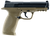 Umarex 2255051 S&W M&P  CO2 177 BB 19+1 4.25" FDE Polymer Grips