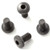 EXTREME GRIP SCREWS - COLT GOVERNMENT, COMMANDER, OFFICERS AND CLONES (4 SCREWS) - SLOTTED HEAD BLACK FINISH