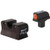 Trijicon 1911 Colt Cut HD Night Sight Set - Orange Front Outline