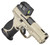 Smith & Wesson M&P9 M2.0 Metal Compact Spec Series VI 9mm 4" 15rd, Champagne, w/ Acro P-2 Optic, Bag, Belt, Knife 14634