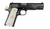 Colt 1911 Classic Engraved, 38 Super, Polished Black with Gold Plated Outline and White Grips with the Gold Colt Medallions