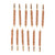 BRONZE RIFLE BORE BRUSH, 35 CALIBER, 8-32M, 12 PACK