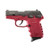 SCCY CPX-1 CBCR 9MM BLACK/CRIMSON (DOUBLE SIDED SAFETY)
