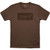 ROVER BLOCK CVC T-SHIRT X-LARGE BROWN HEATHER