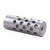 #4 MUZZLE BRAKE 22 CALIBER 5/8-24 SS SILVER