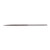HALF ROUND PROFESSIONAL GUNSMITH NEEDLE FILE #3 CUT STEEL
