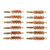 BRONZE PISTOL BRUSH, 10MM/40/41 CALIBER, 8-32M, 12 PACK