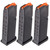 MAGAZINE 9MM LUGER 15RD FOR GLOCK 19 GEN5 BLACK 3-PACK