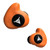 CUSTOM MOLDED EARPLUG, ORANGE