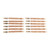 BRONZE RIFLE BORE BRUSH, 6.5MM, 8-32M, 12 PACK