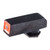 PRO-GLO TRITIUM SQUARE FRONT SIGHT .165X.140 ORG FOR GLOCK~