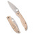 SPYDERCO MANTRA 4 G-10 3.34" WHT/SLV
