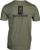 MILITARY GREEN LARGEBROWNING SS T-SHIRT EMBLEM 