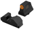XS Sights GLM020P4N Minimalist Night Sight Set Orange Tritium Front/ Black Oxide Frame/ Compatible w/Glock