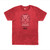 SUGAR SKULL BLEND T-SHIRT 3XL RED HEATHER