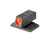 SNAG FREE FRONT SIGHT, GREEN W/ORANGE TRITIUM .190