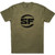 SUREFIRE BUTTON LOGO T-SHIRT X-LARGE OLIVE DRAB