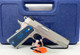 Colt Mfg O1070CCS 1911 Competition  45 ACP Caliber with 5" National Match Barrel, 8+1 Capacity, Overall Stainless Steel Finish, Serrated Slide, Scalloped Blue Checkered G10 Grip & 70 Series Firing System