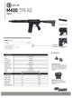   Sig Sauer PM40011BTRD M400 Tread 5.56 NATO 11.50" 30+1 Black Hard Coat Anodized Black Polymer Blade 2.0 Pistol Brace