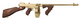 Thompson T150DTG 1927A-1 Deluxe 45 ACP Caliber with 16.50" Barrel, 20+1 Capacity (Stick), 50+1 Capacity (Drum), Titanium Gold Metal Finish, American Walnut Stock Wood Grip Right Hand