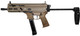 Grand Power Stribog SP9A3G Pistol - FDE | 9mm | 8" Threaded Barrel | 30rd | Utilizes Glock Style Mags | PDW Brace w/ Tailhook