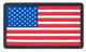 Rothco PVC US Flag Patch With Hook Back