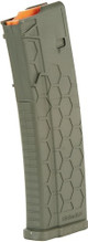15RD OD GREEN POLYMER SERIES 2HEXMAG MAGAZINE AR-15 5.56X45 