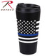 Rothco Thin Blue Line Flag Travel Mug