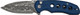 BLUE CANVAS MICARTA DAMASCUSCIVIVI KNIFE TRIPTYCH 2.97" 